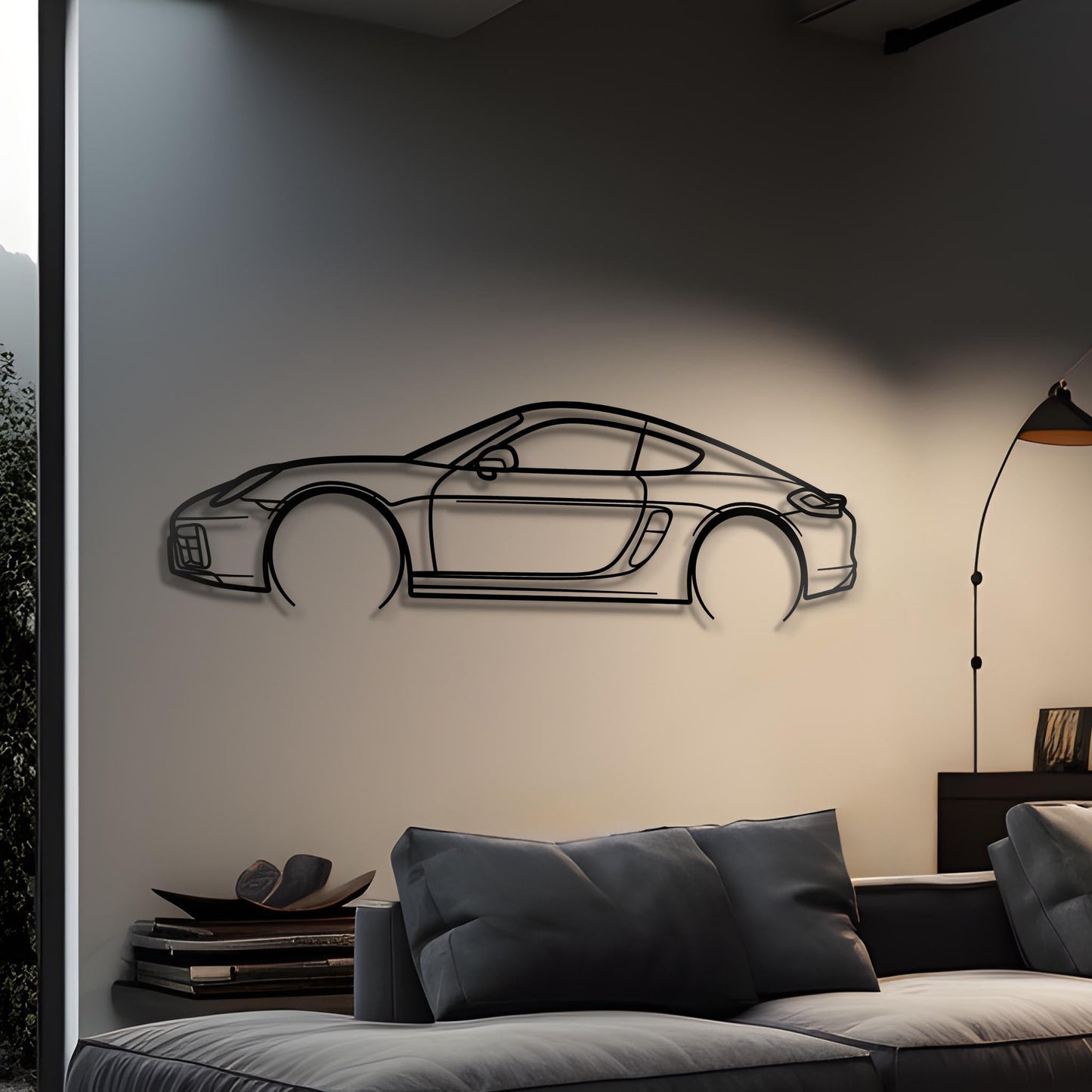 2015 718 Cayman GTS Metal Silhouette