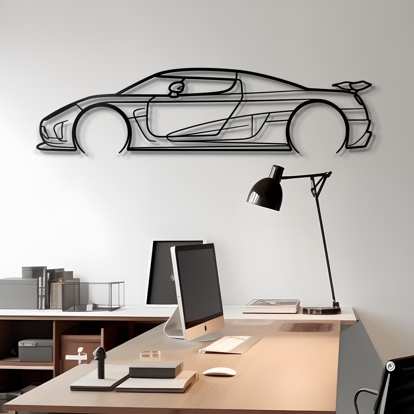 2014 Agera R Metal Silhouette