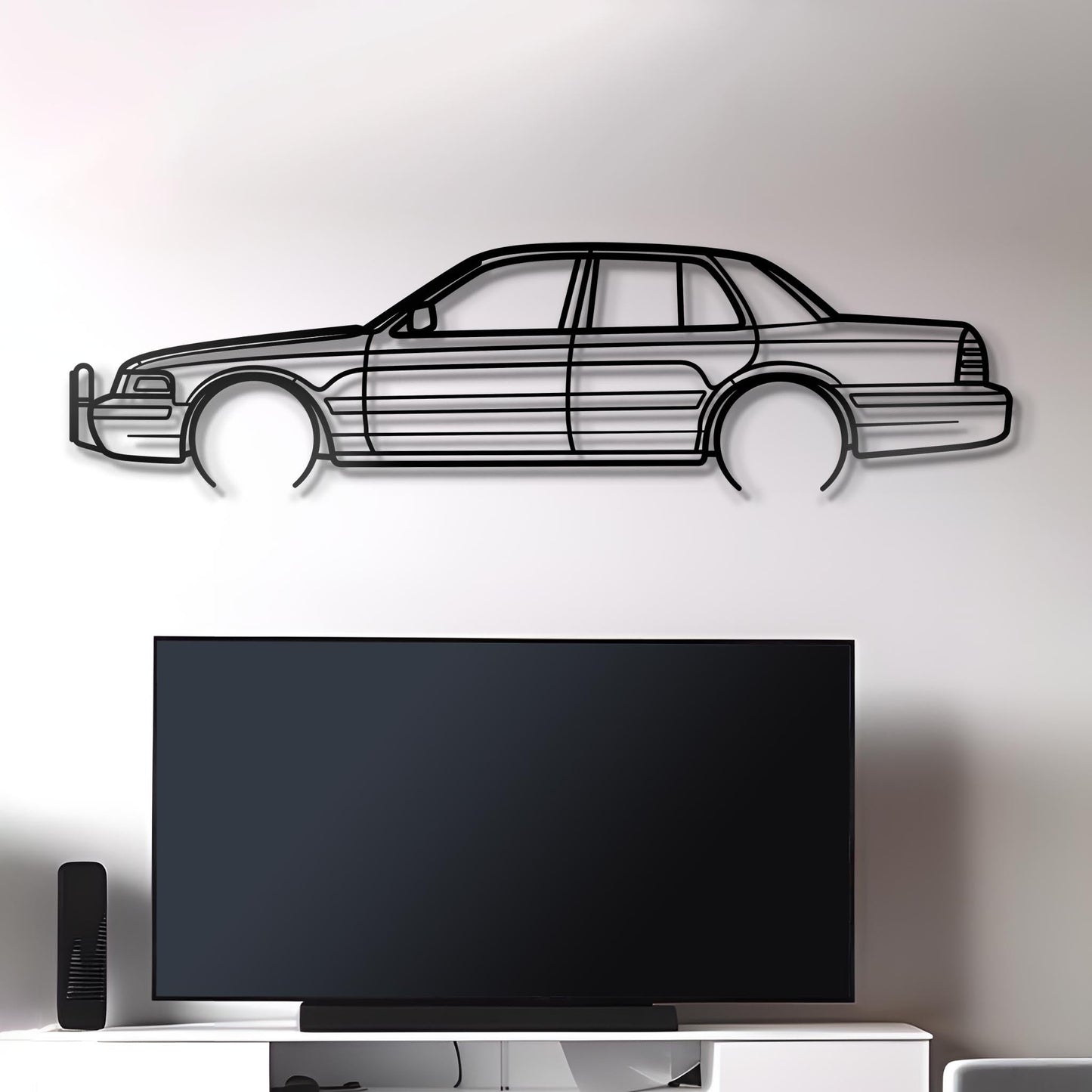 1998 Crown Victoria Metal Silhouette