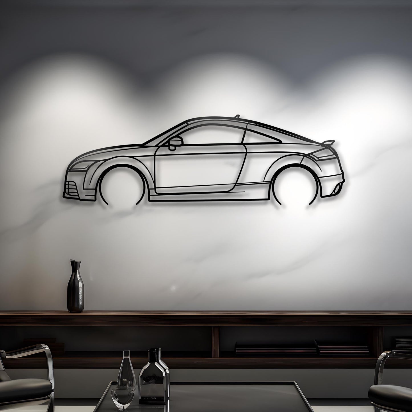 2013 TTRS Quattro Metal Silhouette
