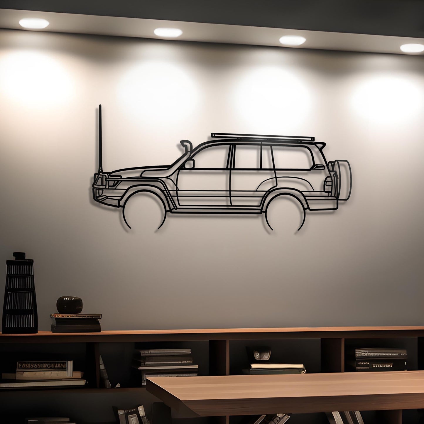 2007 Landcruiser 100 Series Metal Silhouette