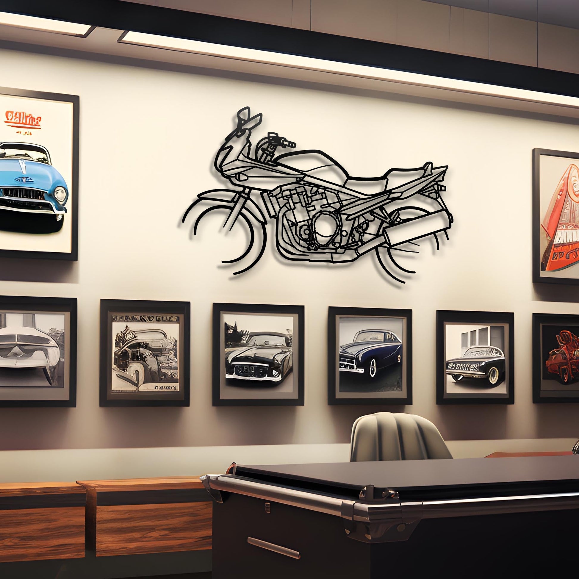 {{product.title}} Steel Wall Art — Custom Laser Cut Silhouettes by {{shop.name}}