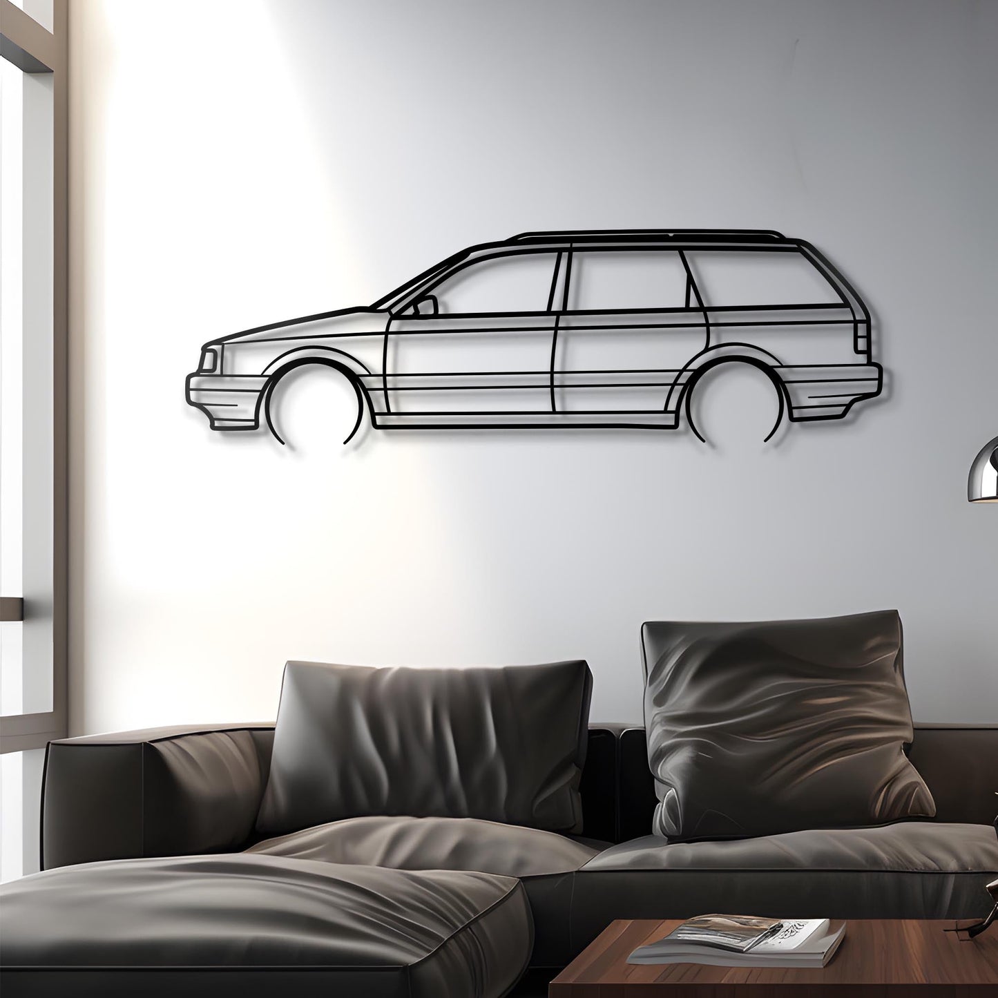 1990 Passat B3 Variant Metal Silhouette