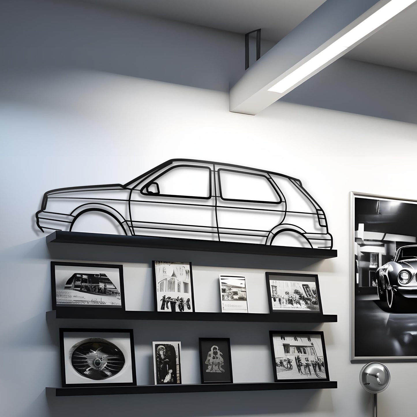 1996 Golf Mk3 Cut Metal Silhouette