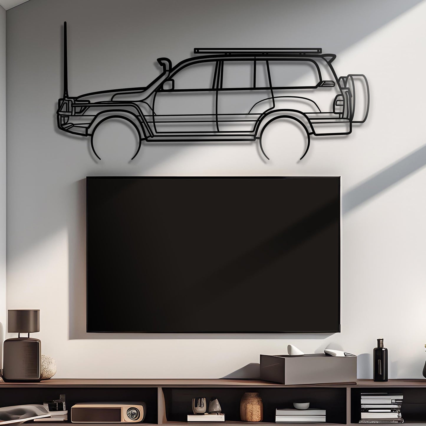 2007 Landcruiser 100 Series Metal Silhouette