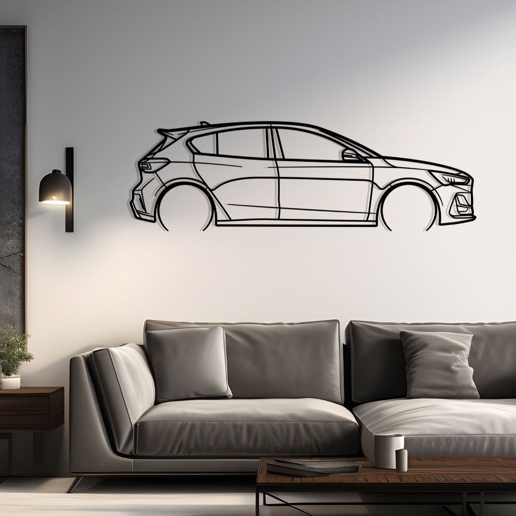 2023 Focus ST Metal Silhouette