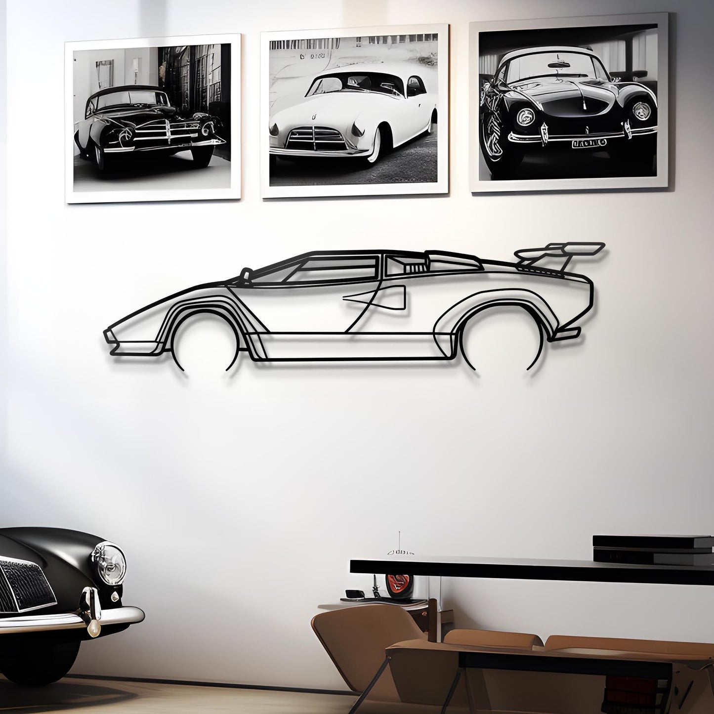 1984 Countach Metal Silhouette