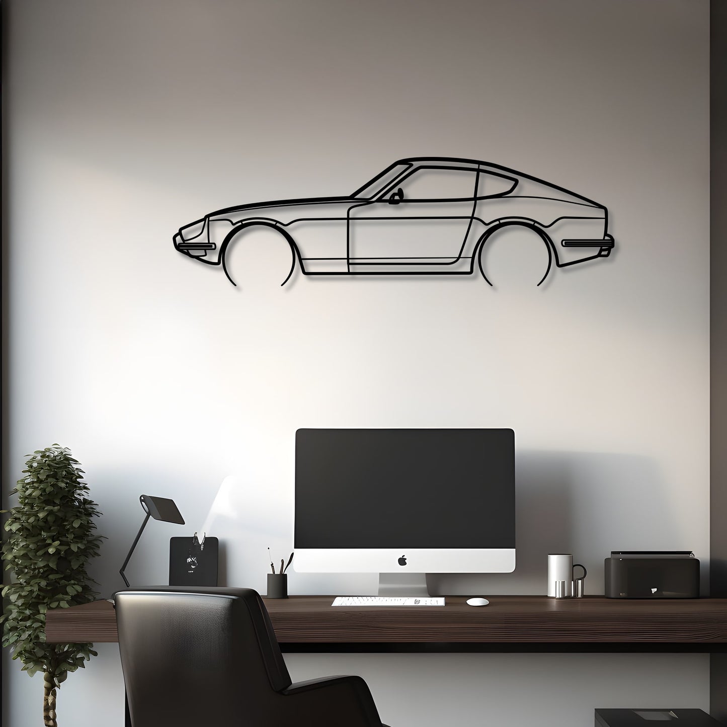 1969 240 Z Metal Silhouette