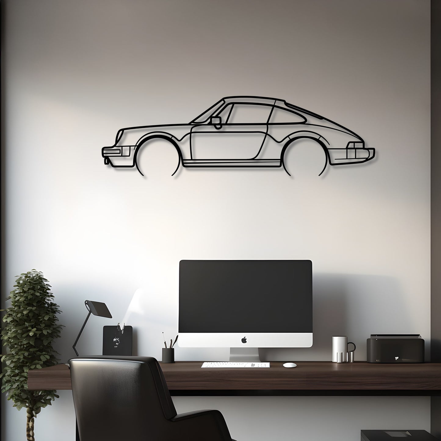 1983 911 SC Metal Silhouette