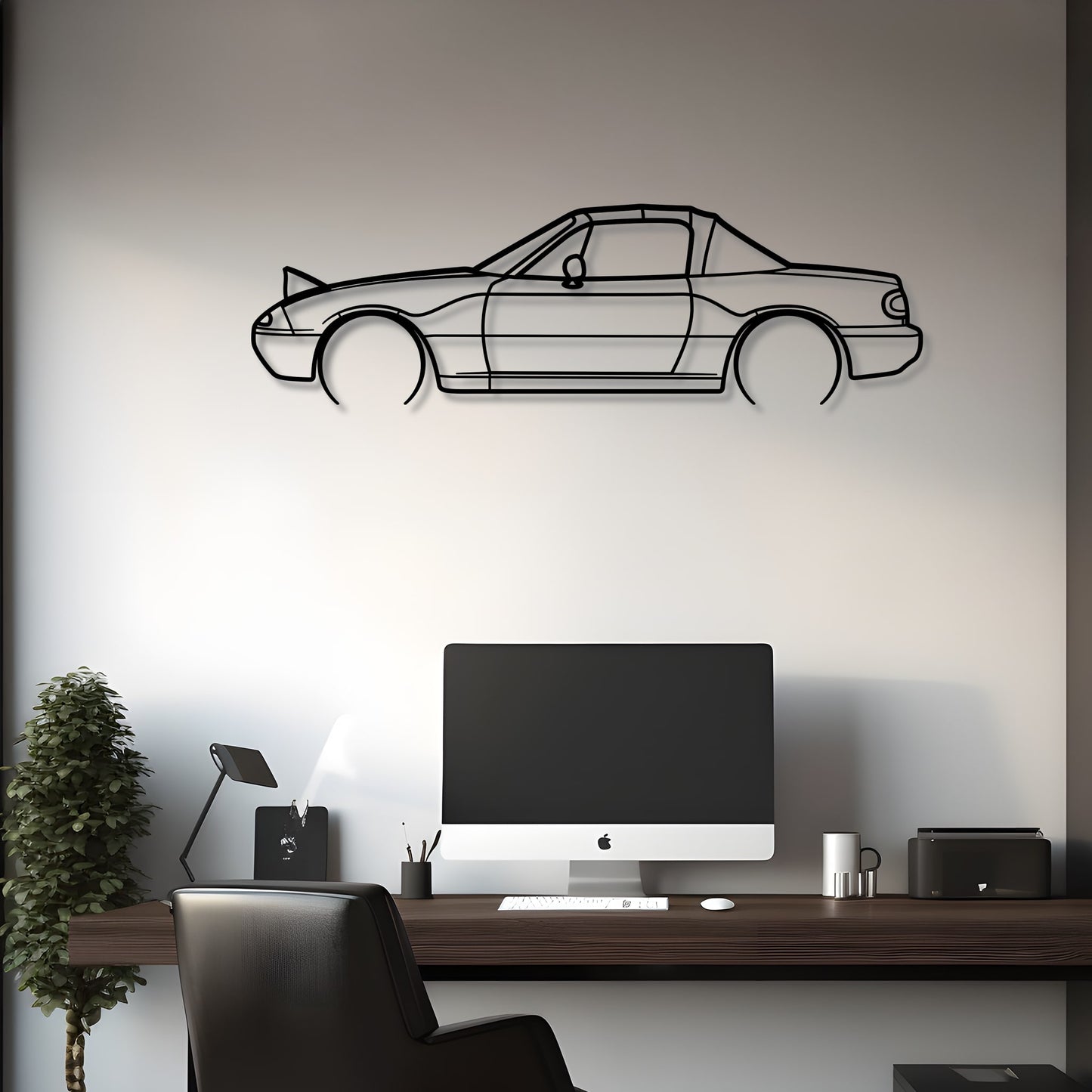 1991 Miata Metal Silhouette
