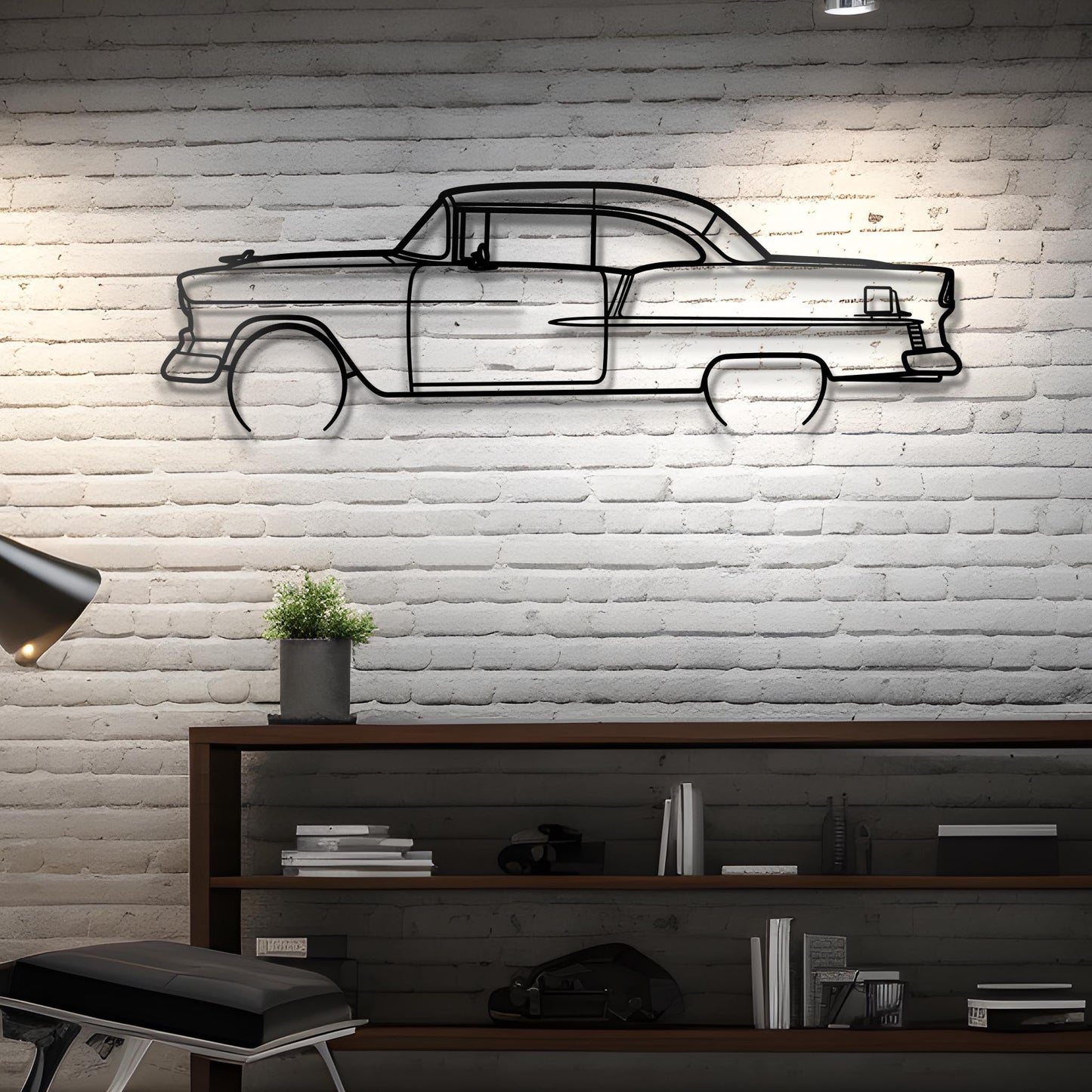 1955 Bel Air Metal Silhouette