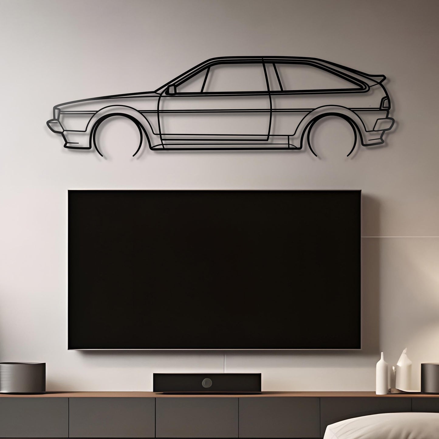 1987 Scirocco 53B Metal Silhouette