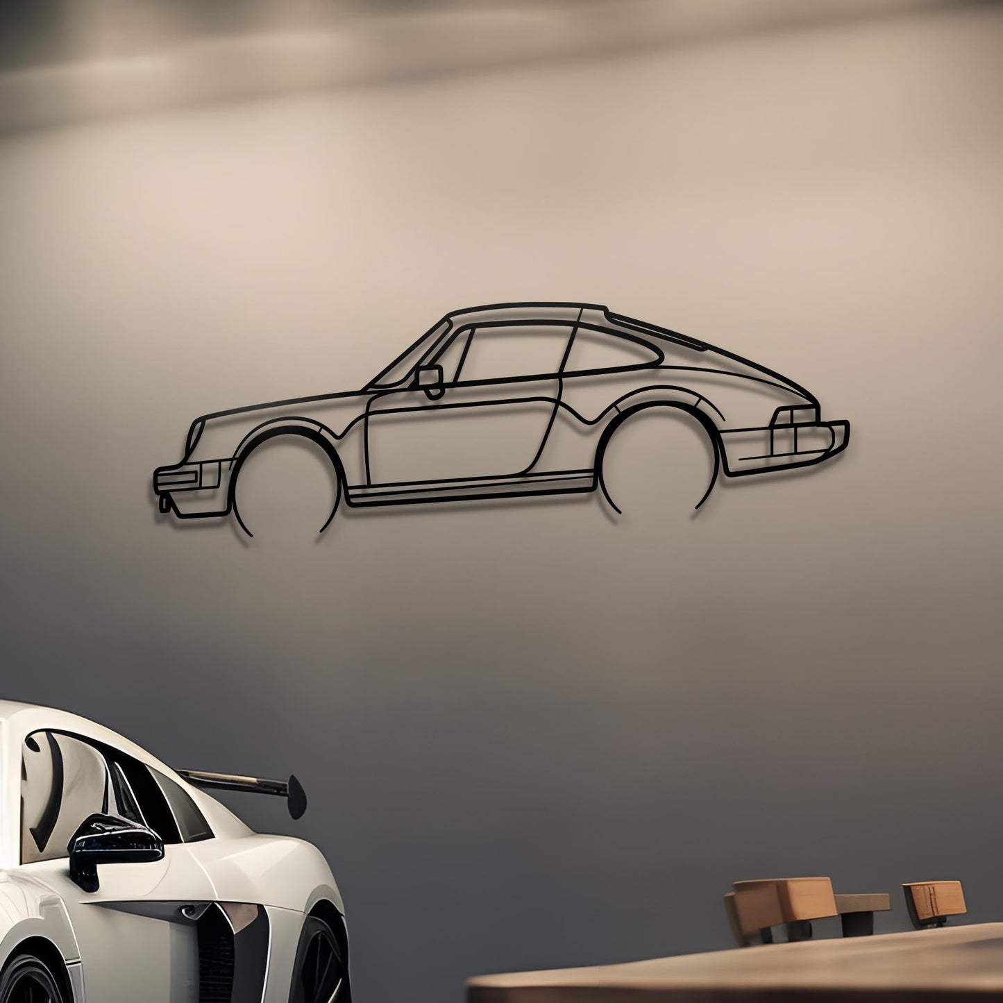 1983 911 SC Metal Silhouette