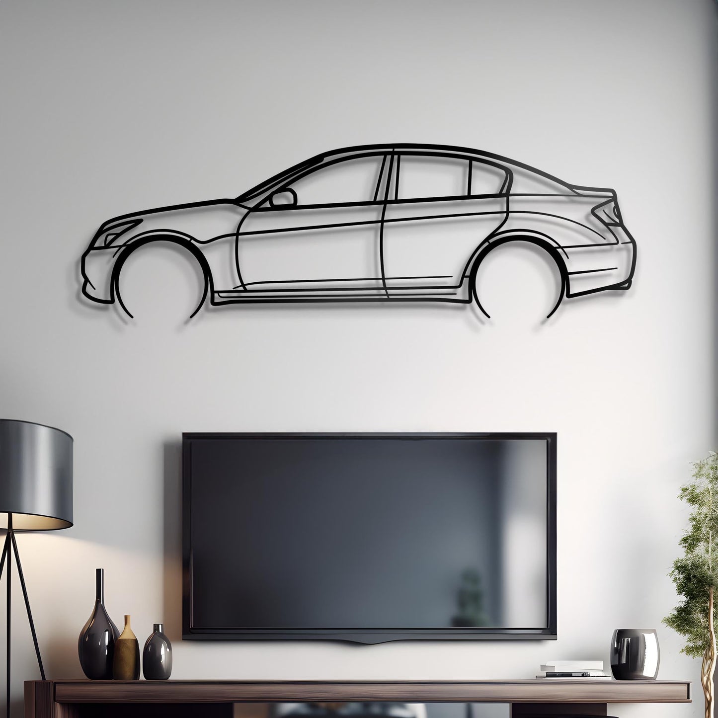 2009 G37 Metal Silhouette