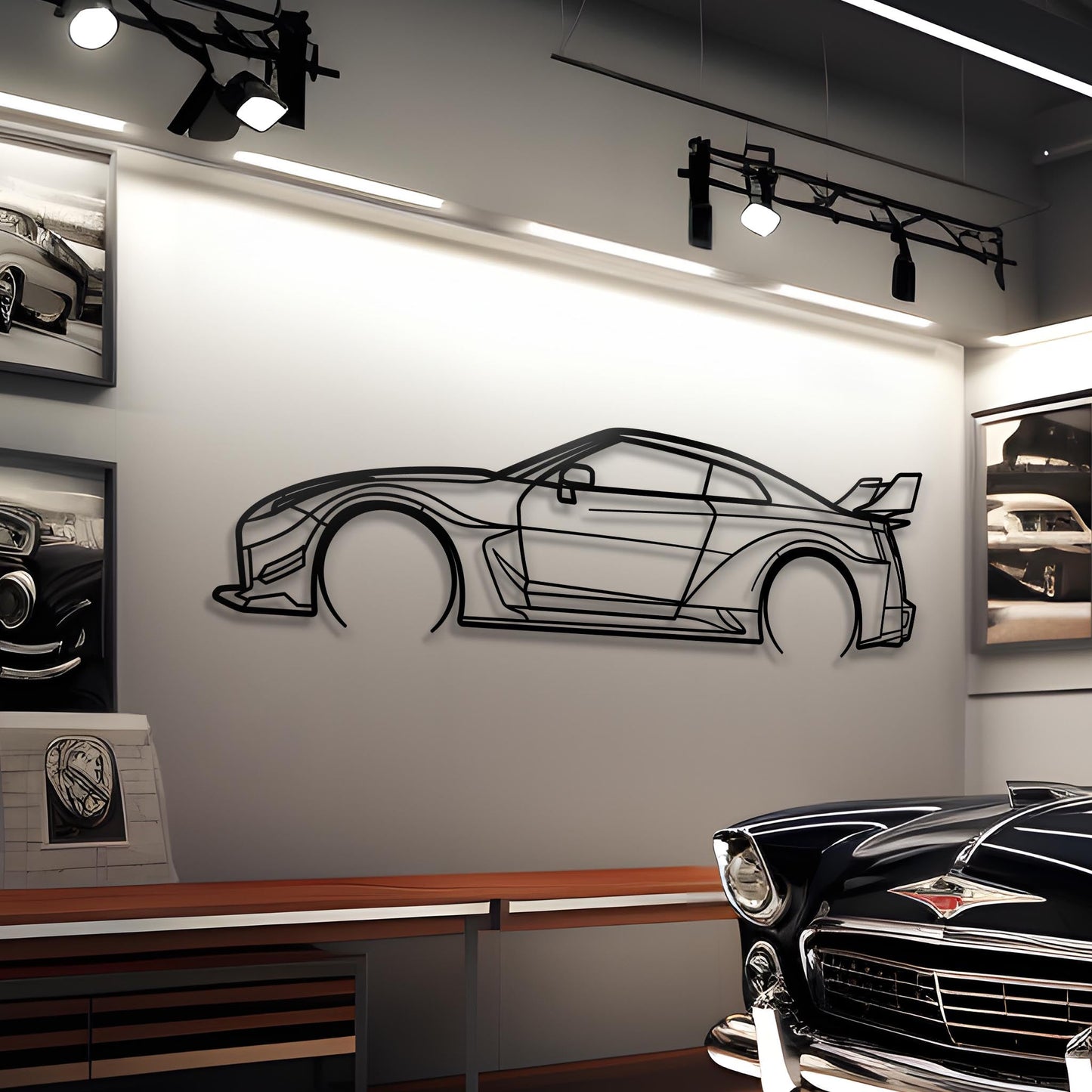 2020 GT-R R35 Liberty Walk Metal Silhouette