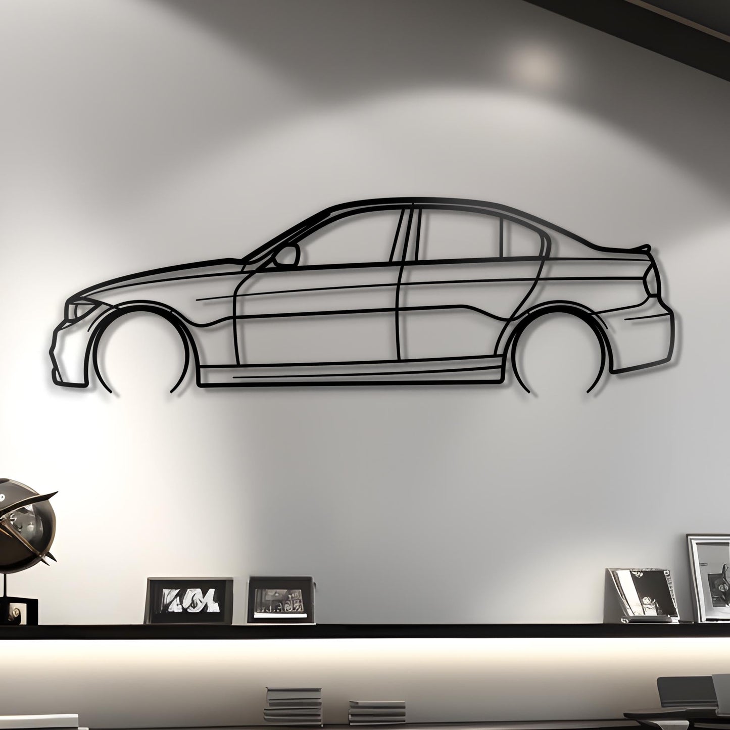 2011 E90 335d Metal Silhouette