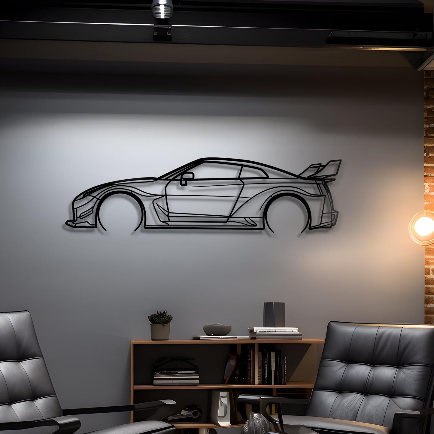 2020 GT-R R35 Liberty Walk Metal Silhouette