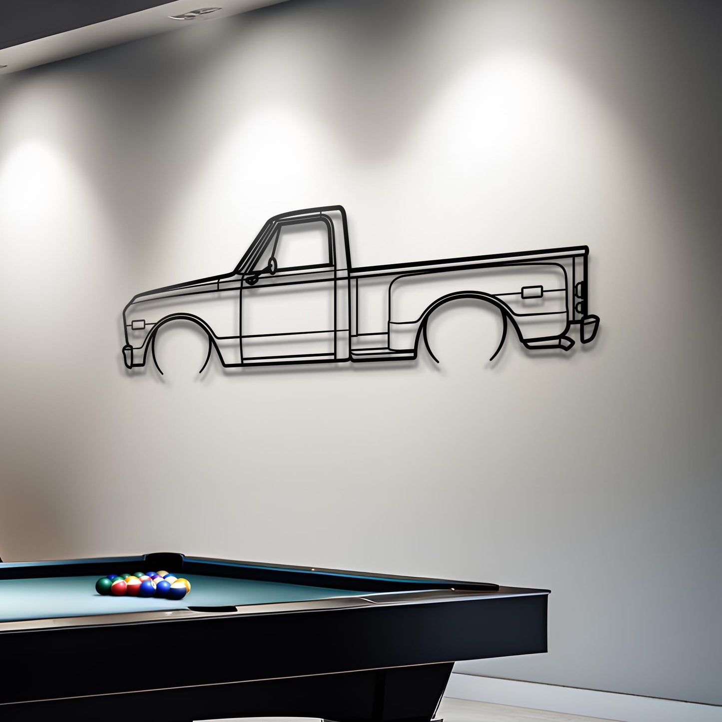 1968 C10 Metal Silhouette