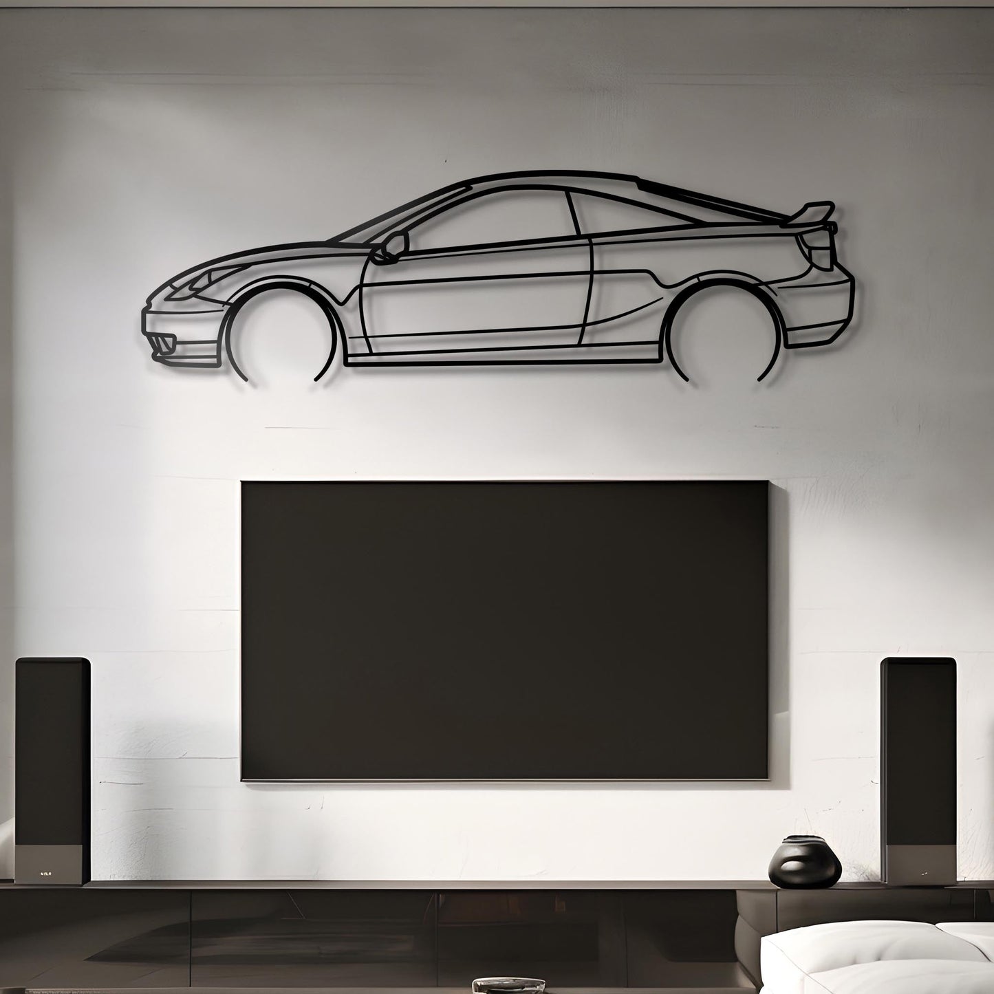 2000 Celica Metal Silhouette