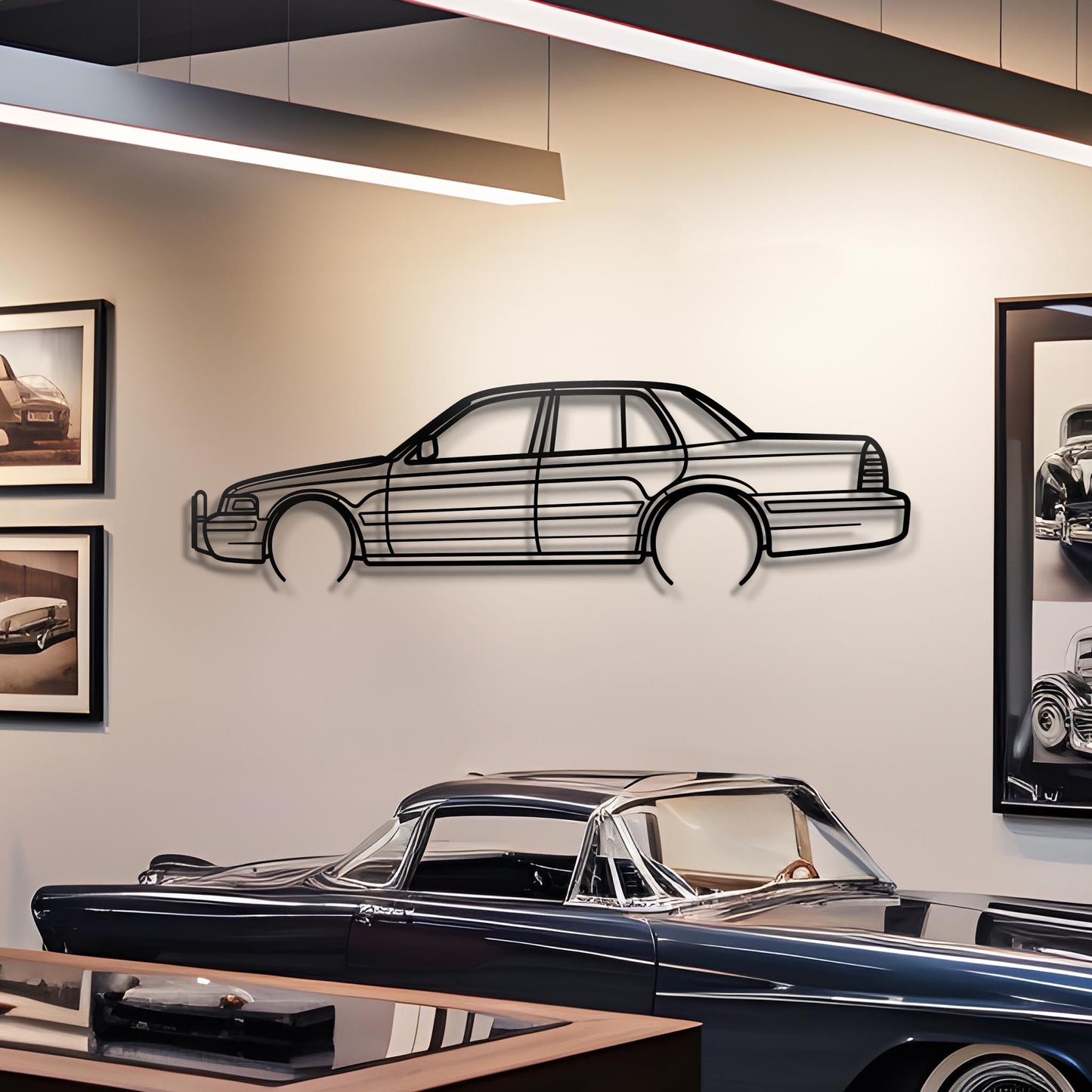 1998 Crown Victoria Metal Silhouette