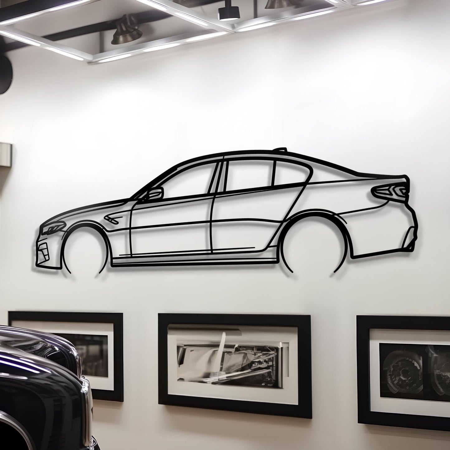 2020 M5 Competition Metal Silhouette