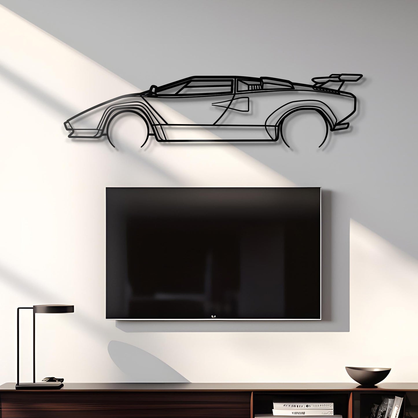 1984 Countach Metal Silhouette