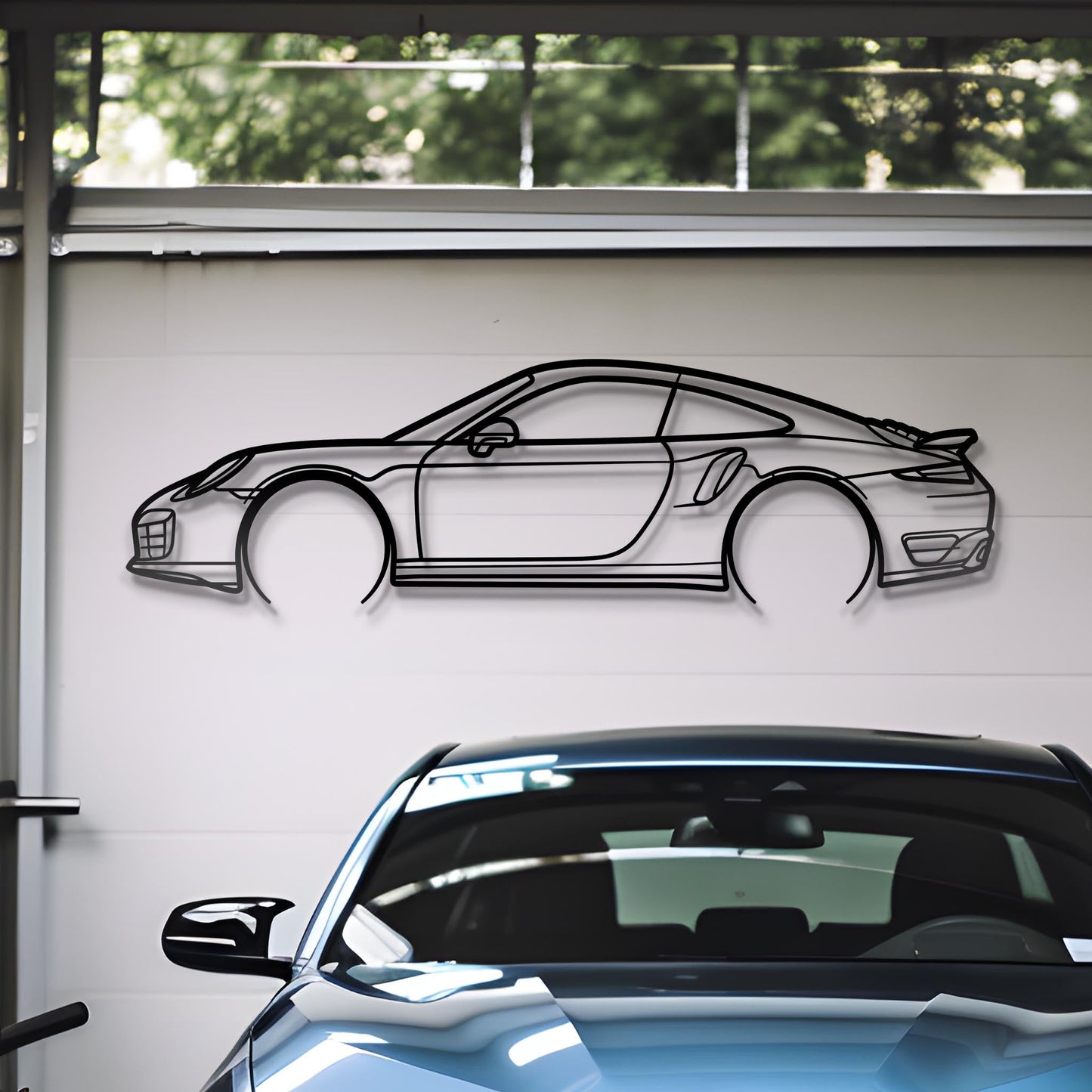 2015 911 Turbo S Metal Silhouette
