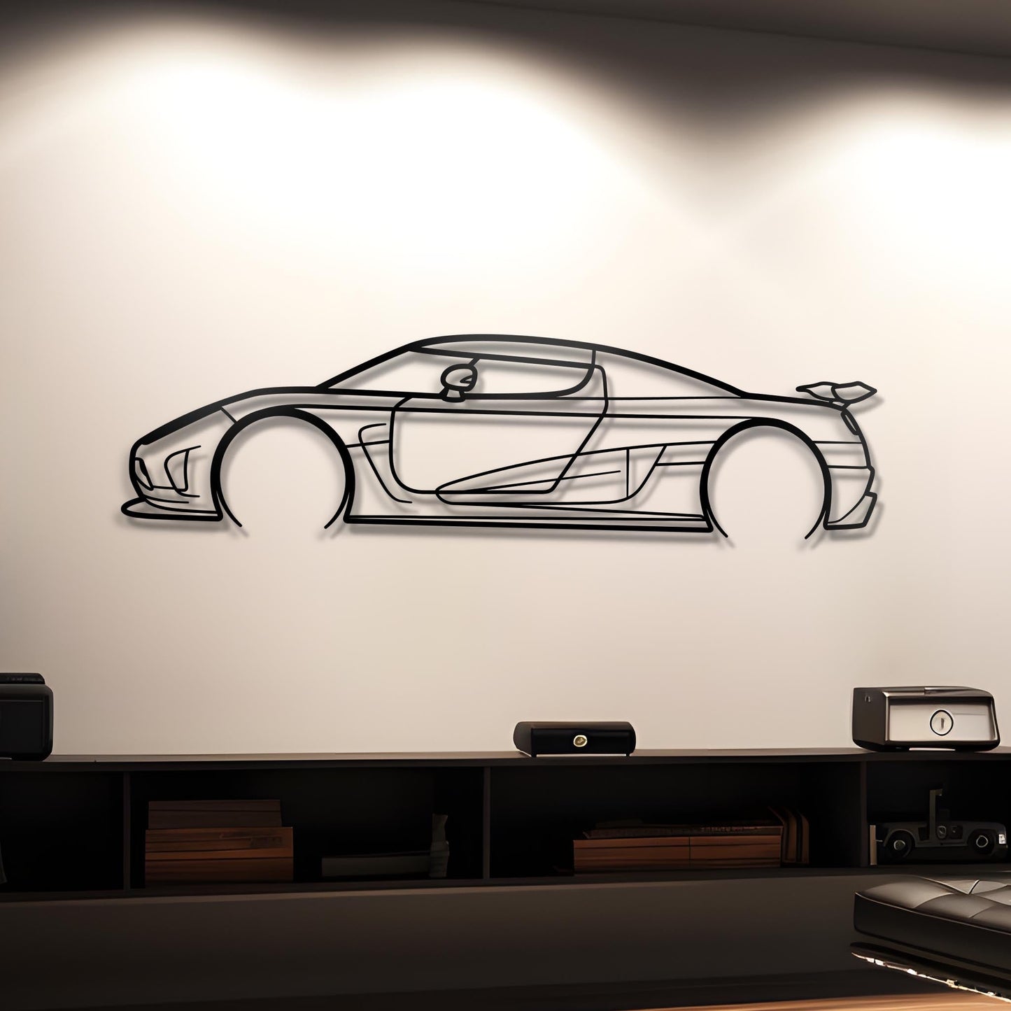 2014 Agera R Metal Silhouette