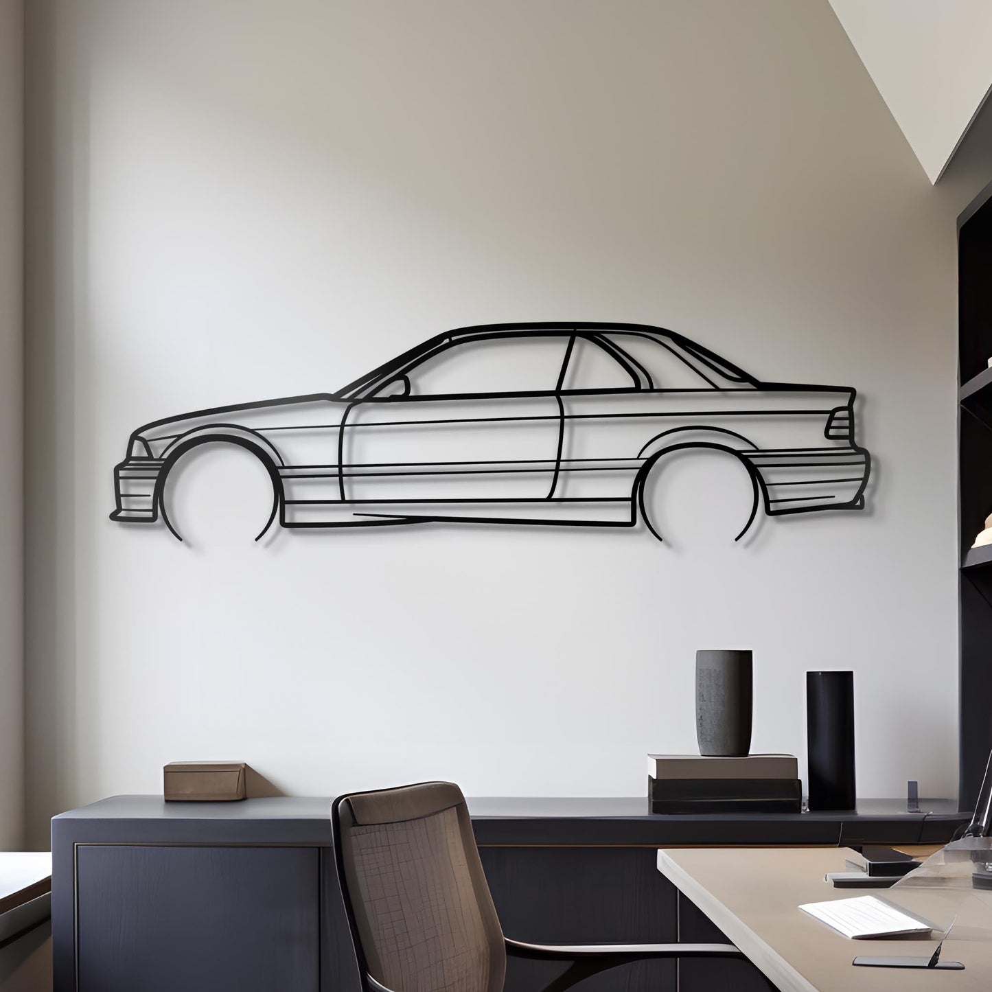 1999 E36 Convertible Metal Silhouette