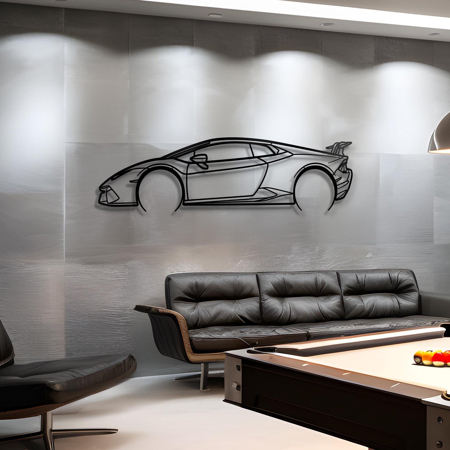2022 Huracan Performante Metal Silhouette