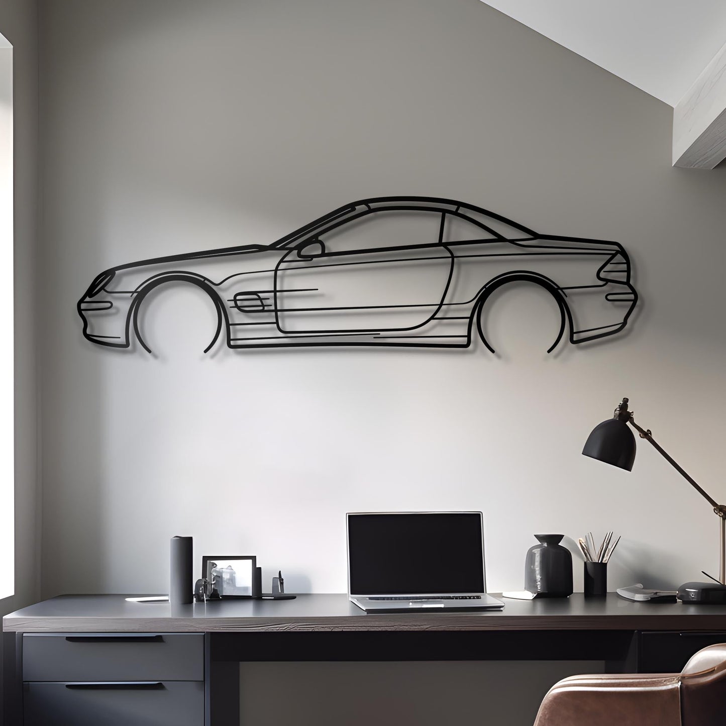 2004 SL500 Metal Silhouette