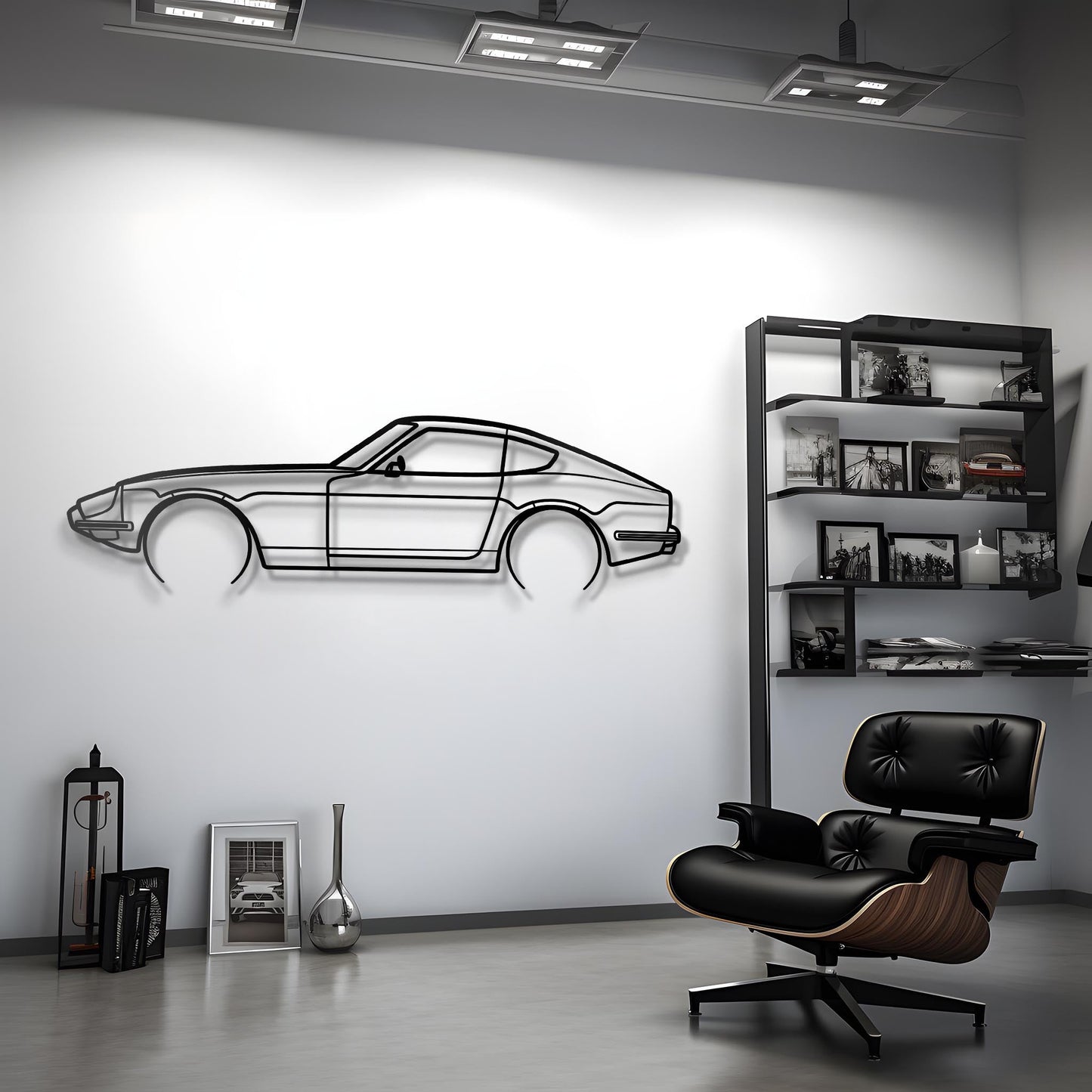 1969 240 Z Metal Silhouette