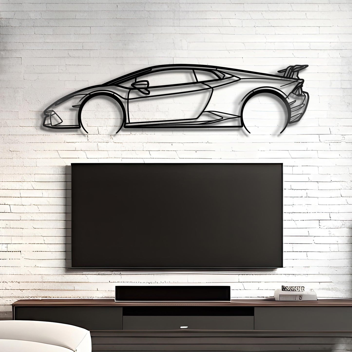 2022 Huracan Performante Metal Silhouette