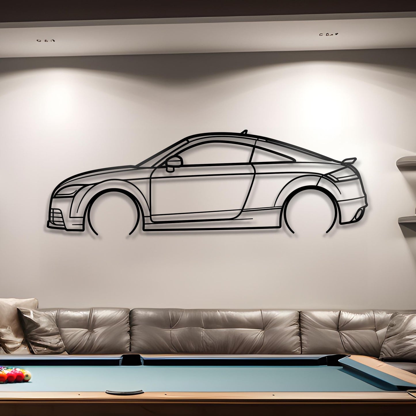 2013 TTRS Quattro Metal Silhouette
