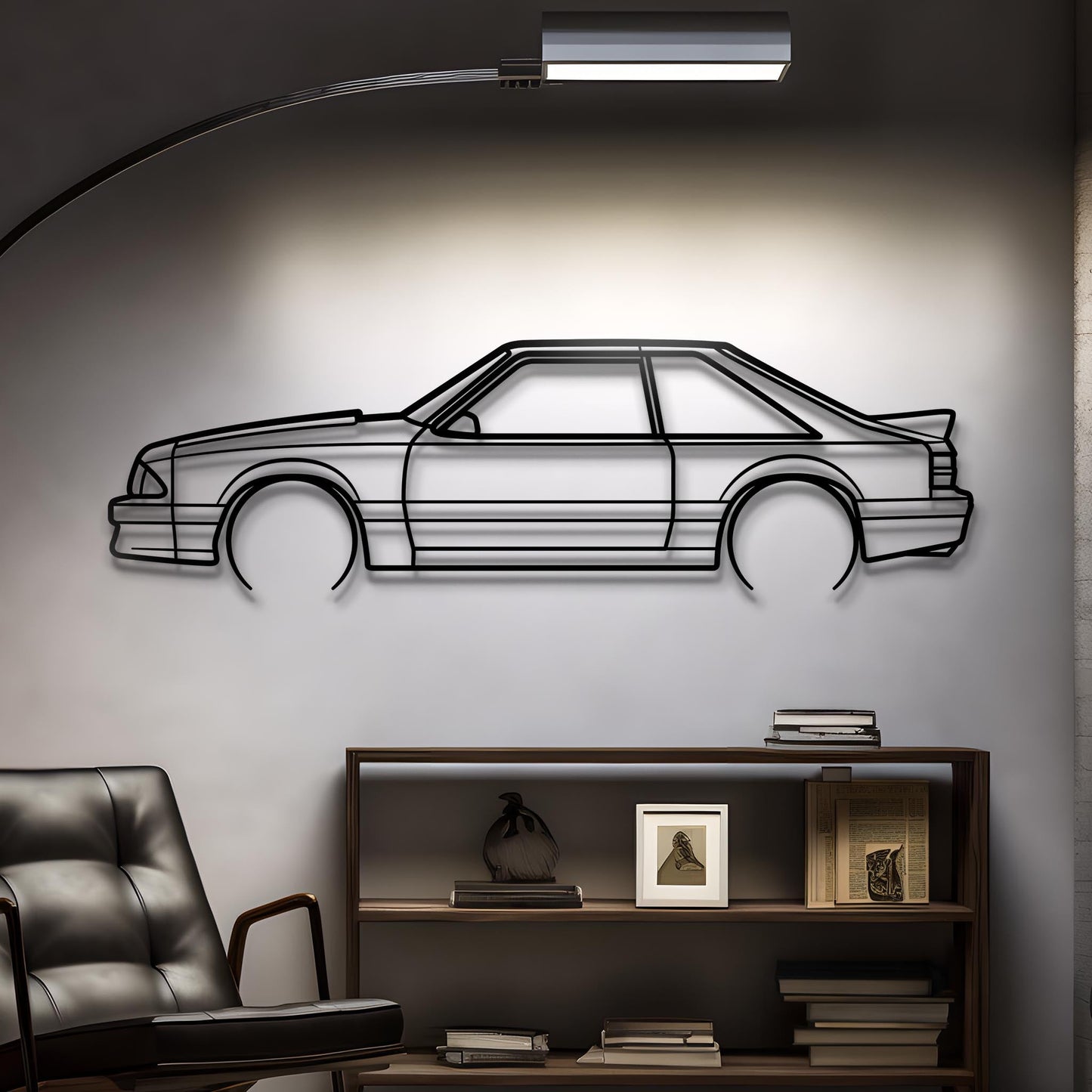 1989 Mustang GT Metal Silhouette