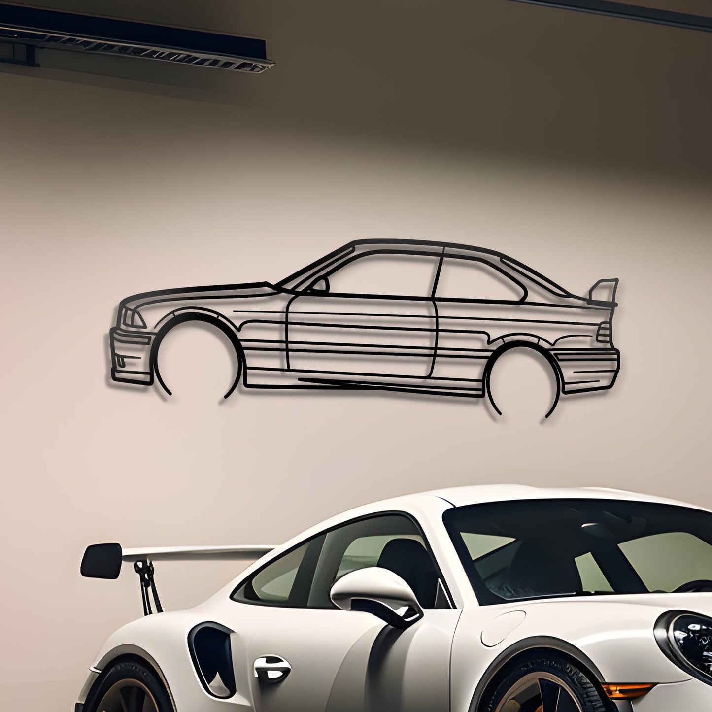 1996 E36 M3 GTS Metal Silhouette