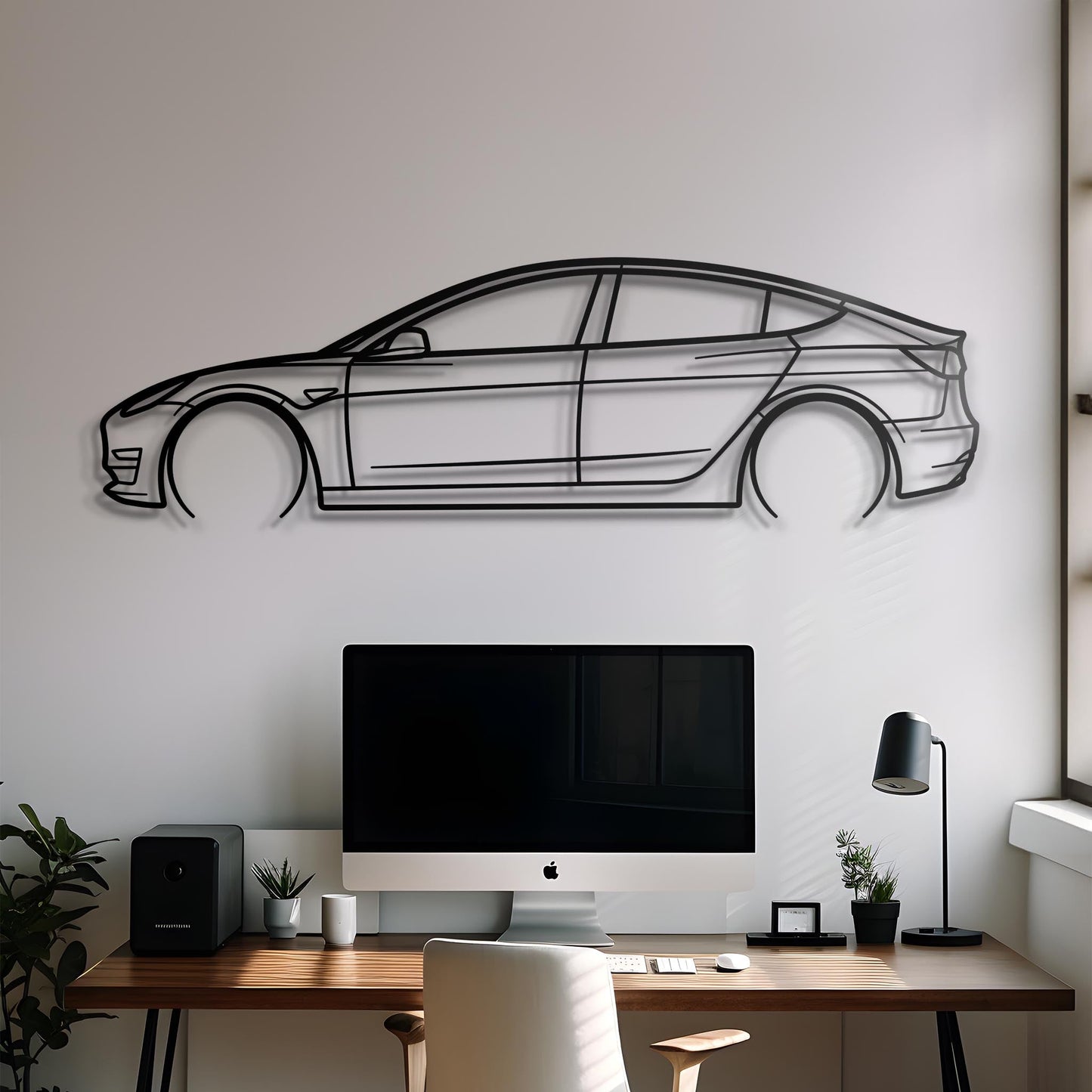 2021 Model 3 Metal Silhouette