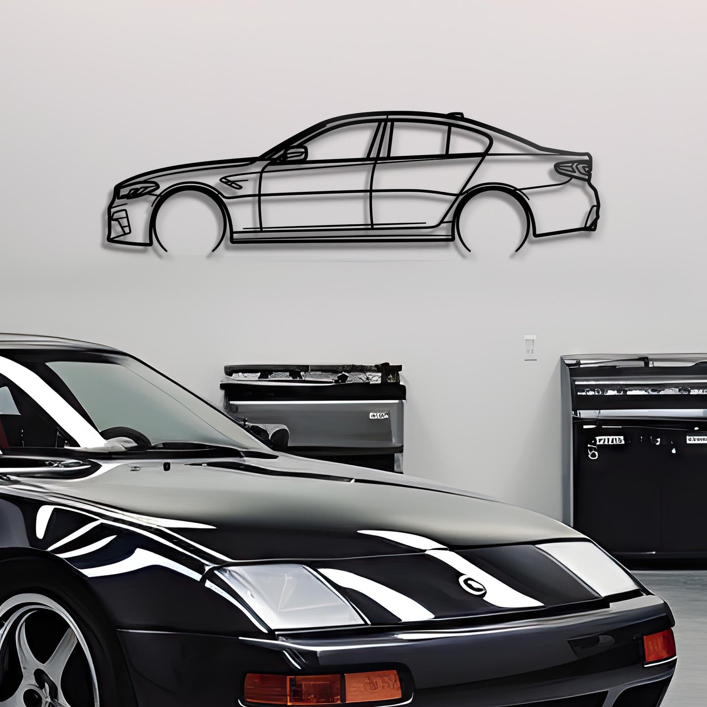 2020 M5 Competition Metal Silhouette