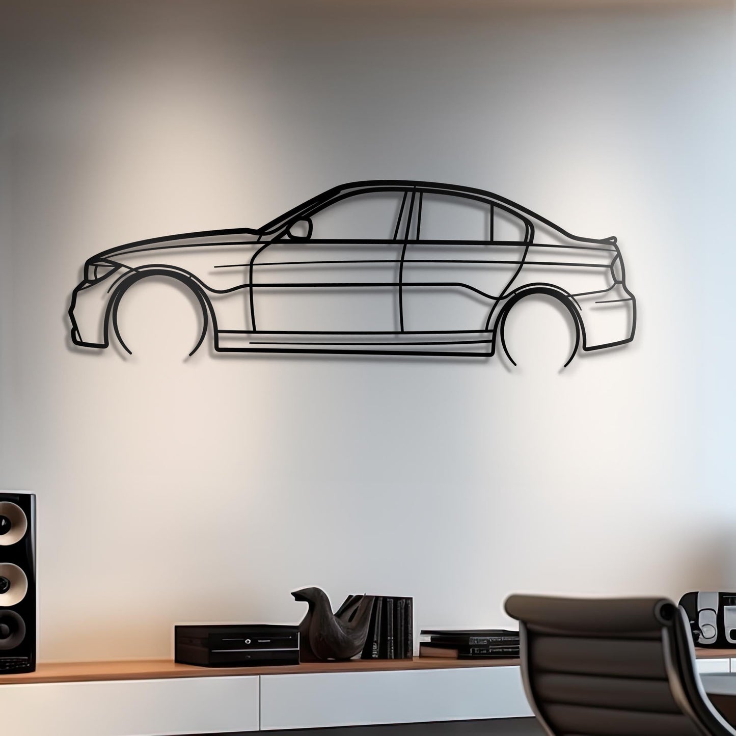 2011 E90 335d Metal Silhouette