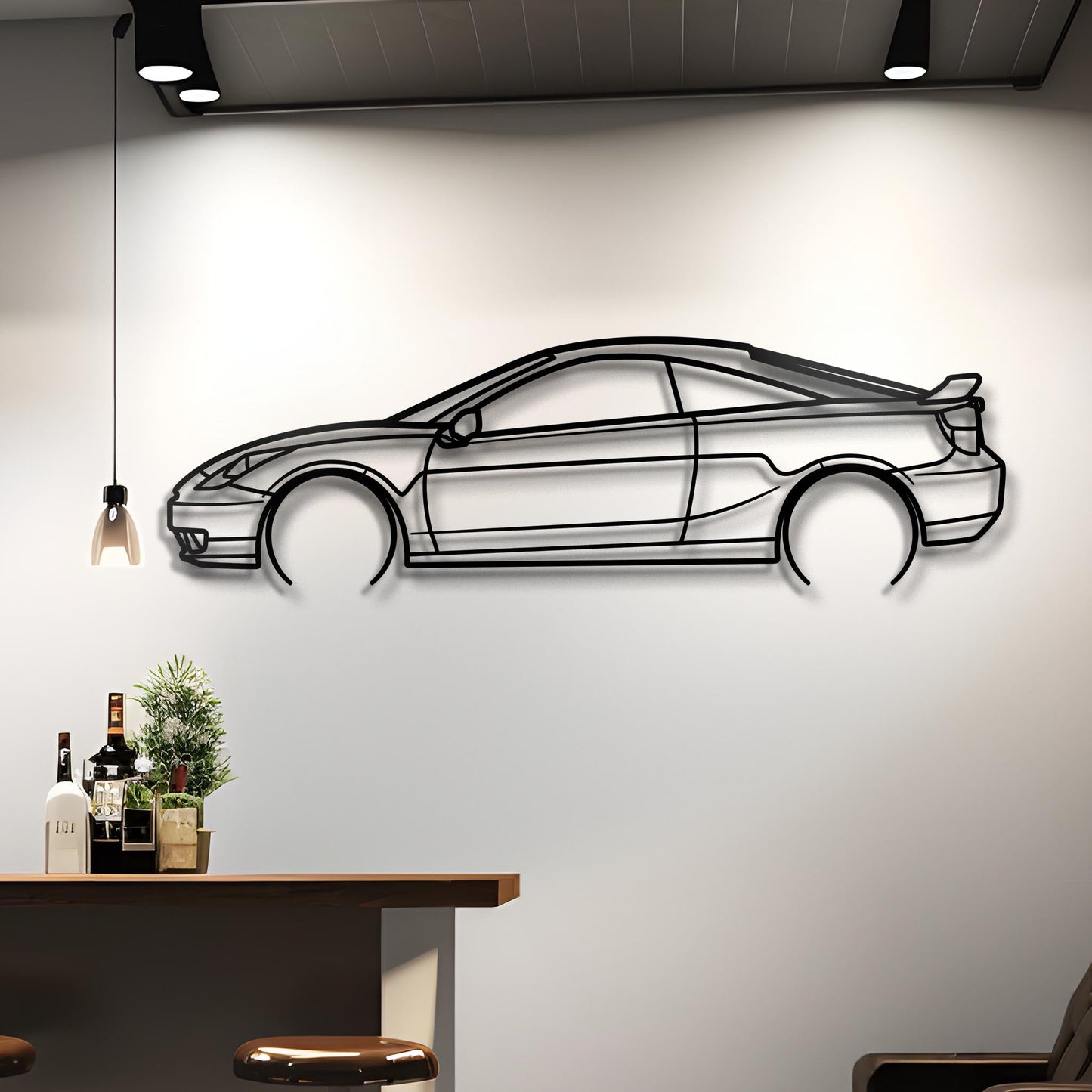 2000 Celica Metal Silhouette