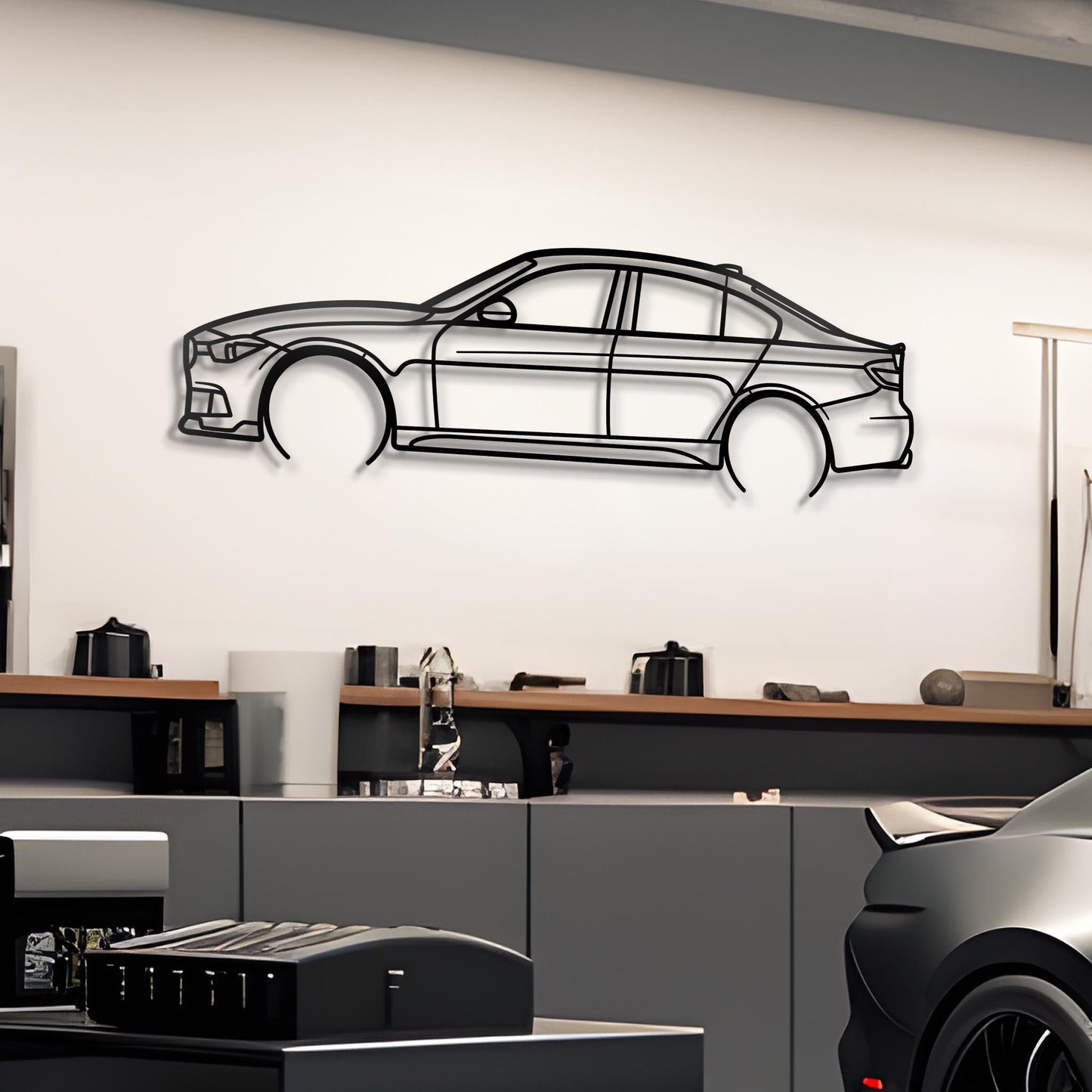 2014 F30 M Sport Metal Silhouette