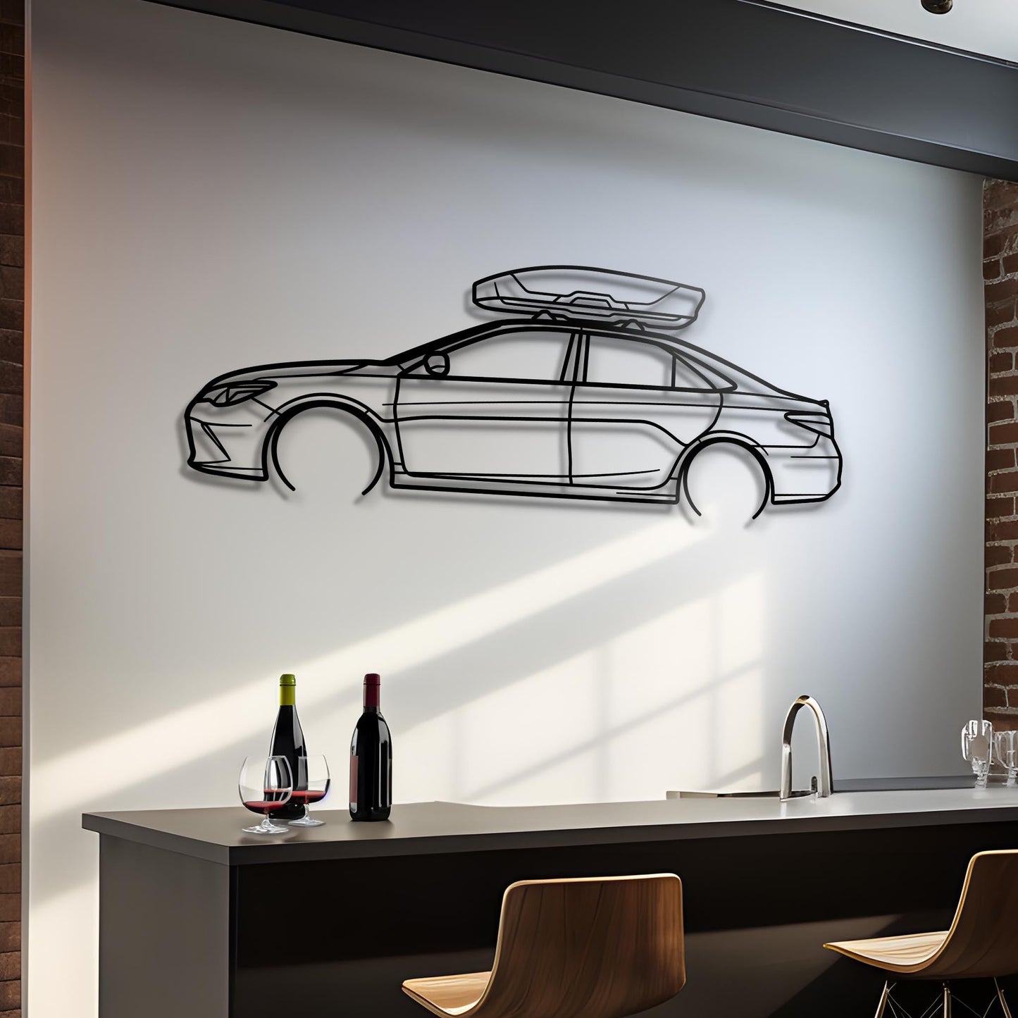 2015 Camry Metal Silhouette