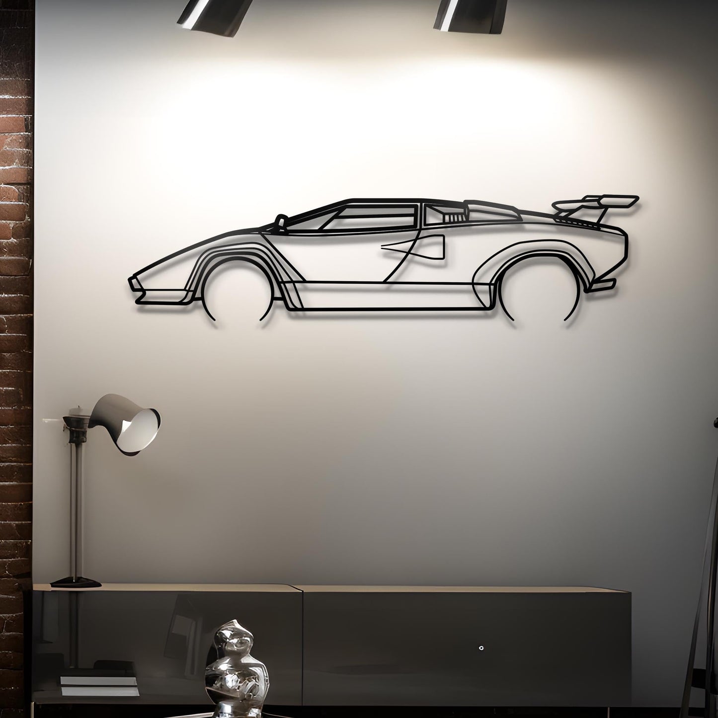 1984 Countach Metal Silhouette