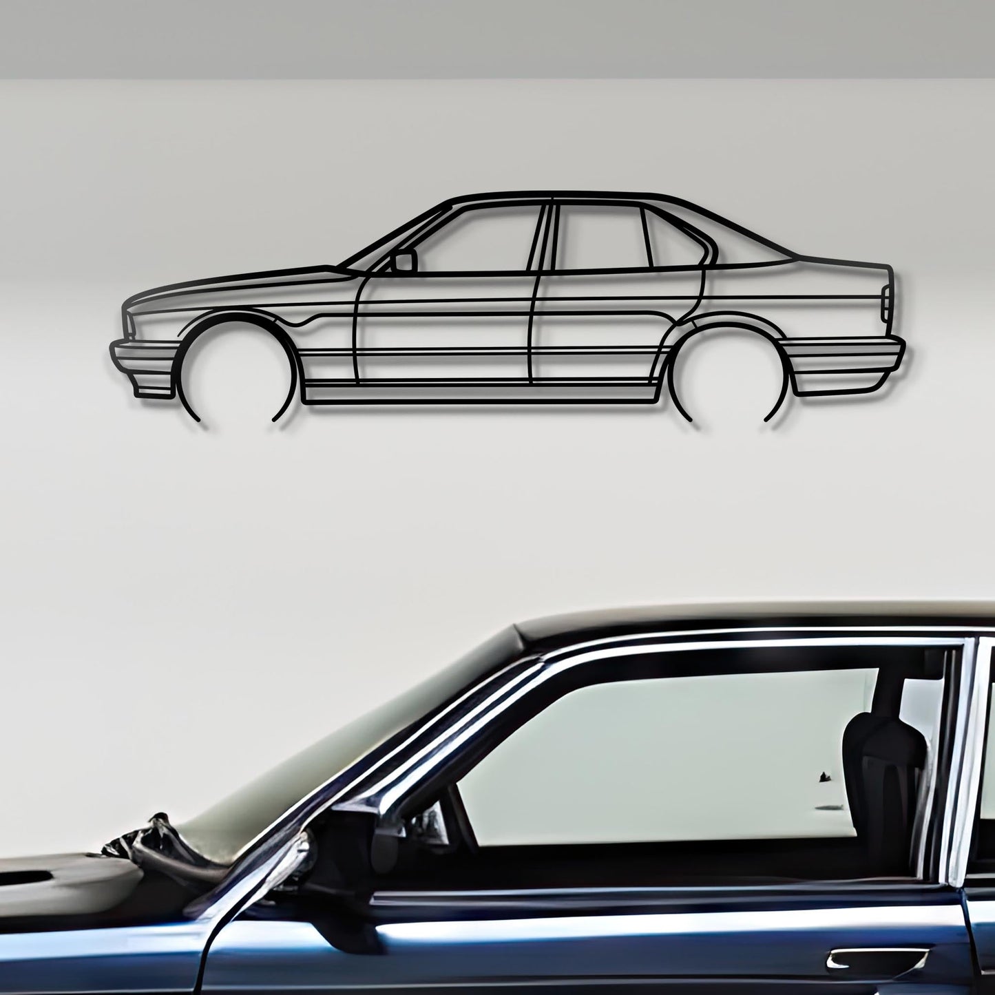 1995 E34 525i Metal Silhouette