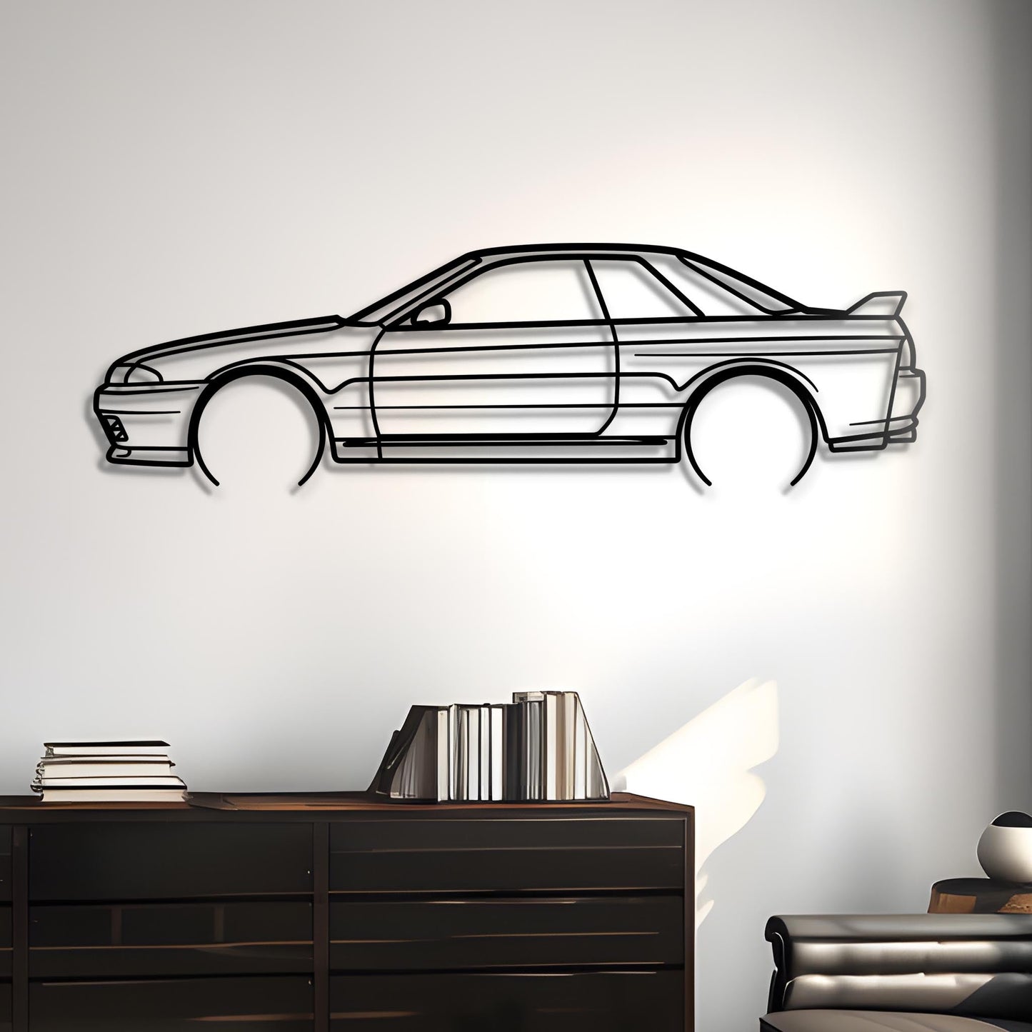 1995 R32 GTR Metal Silhouette