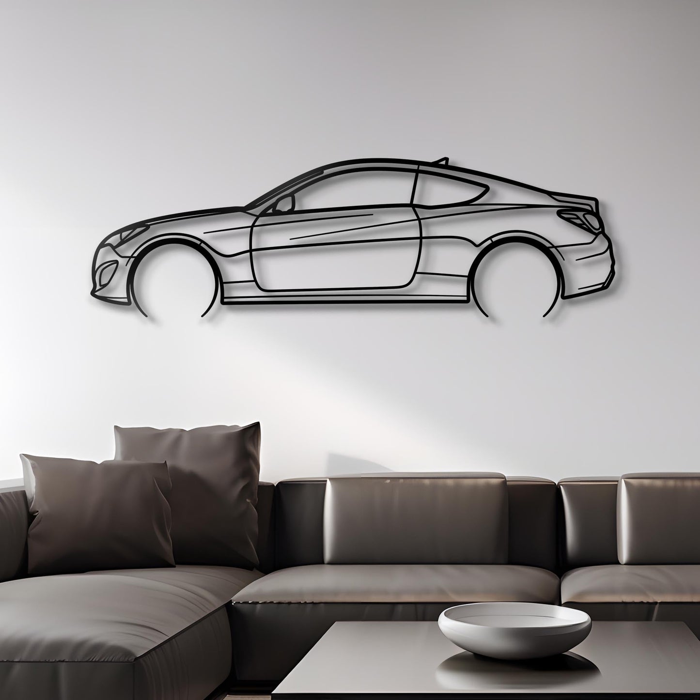 2013 Genisis Coupe Metal Silhouette