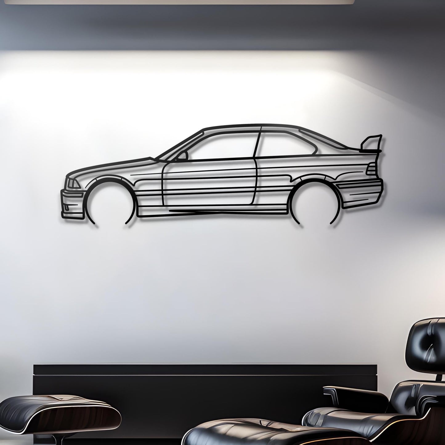 1996 E36 M3 GTS Metal Silhouette