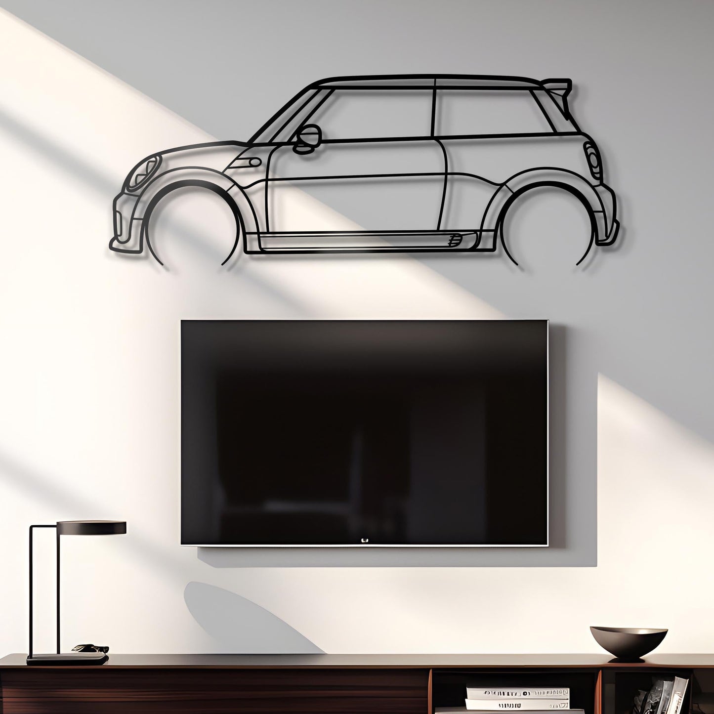 2013 R56 JCW Metal Silhouette