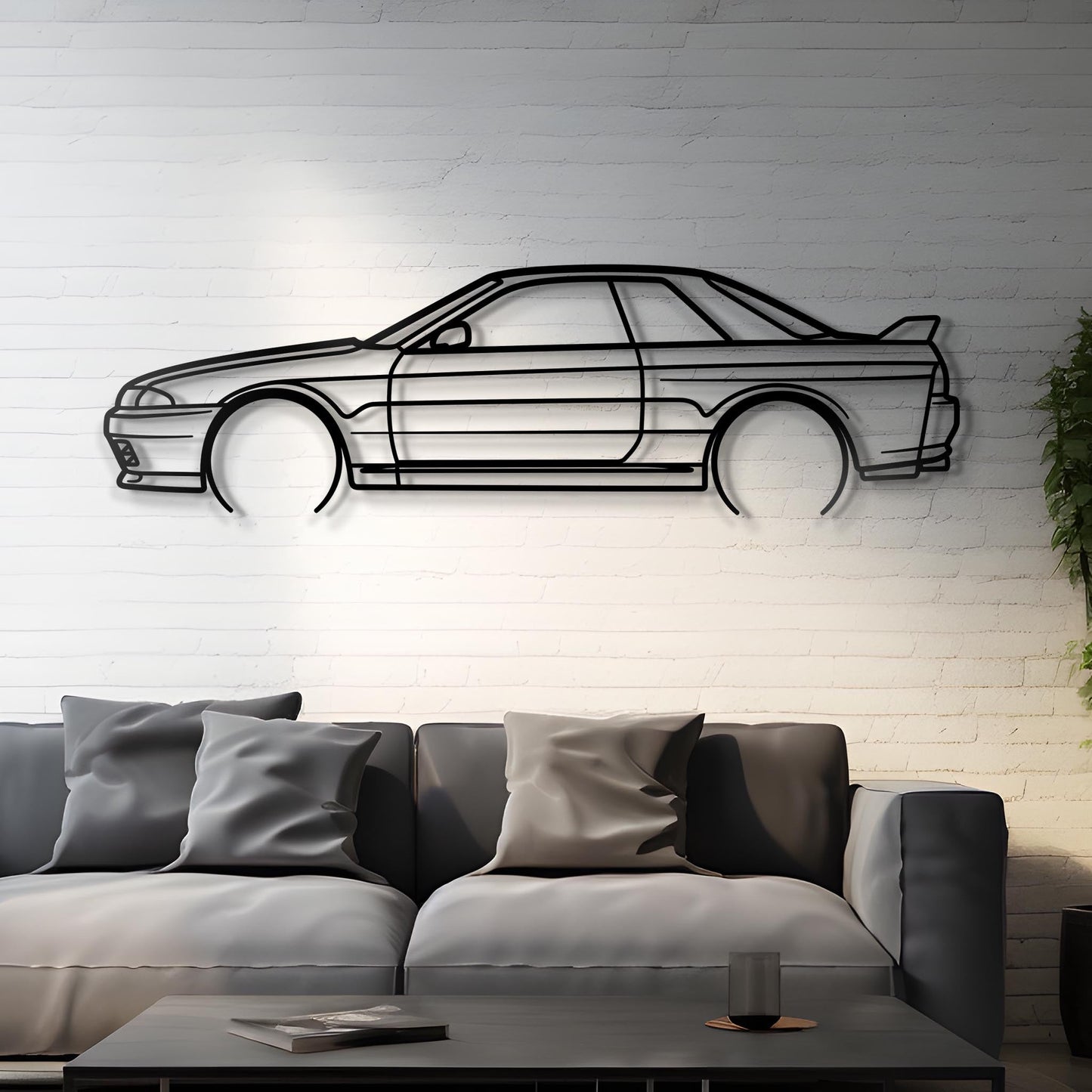 1995 R32 GTR Metal Silhouette