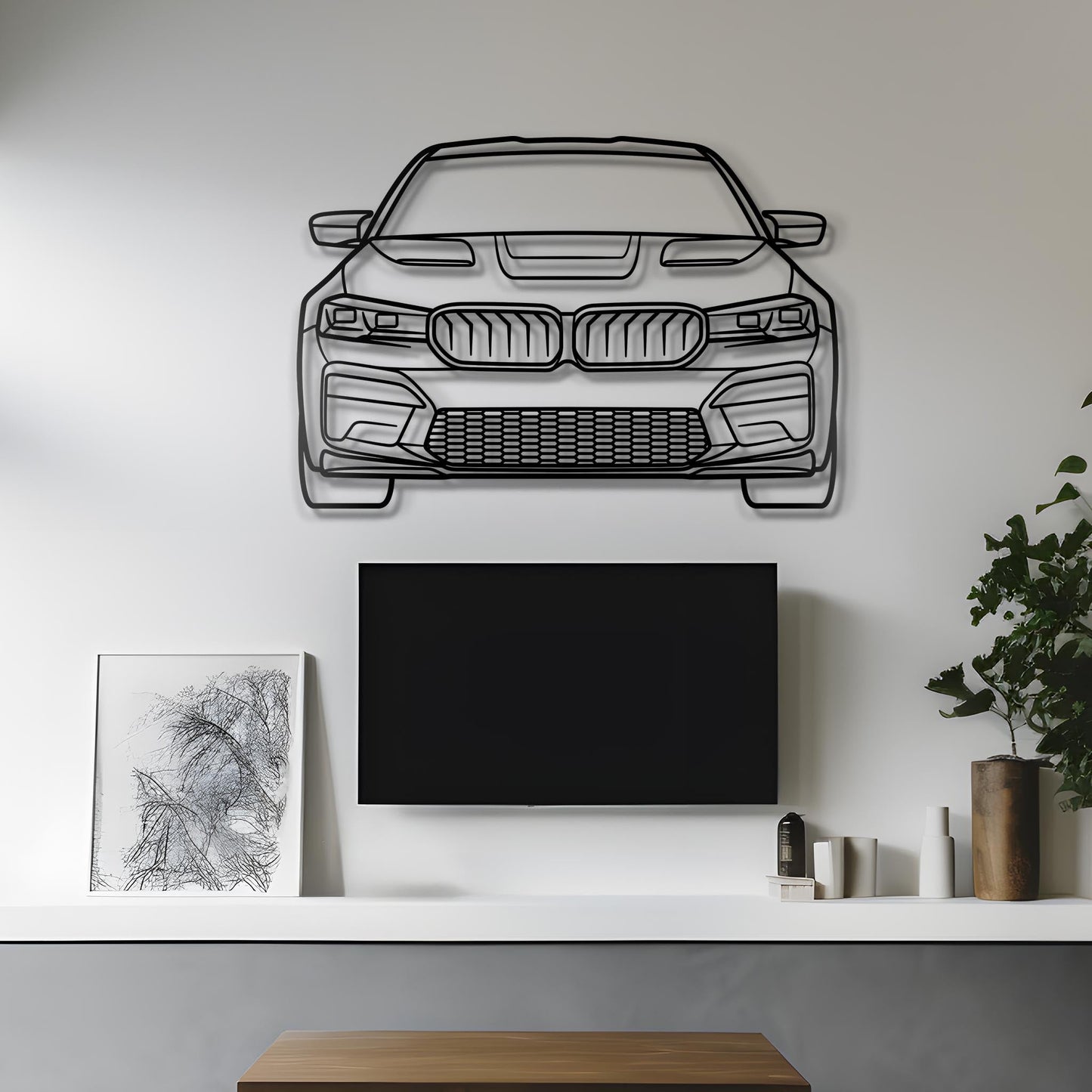 2021 M5 CS Front Metal Silhouette